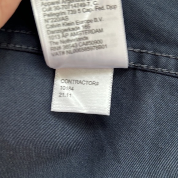 Calvin Klein Men’s Snap Front Jacket, Navy, Size M - Picture 9 of 13